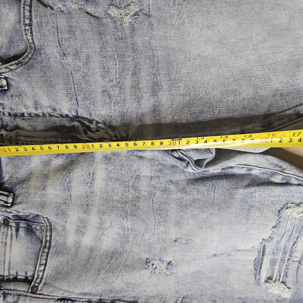 AMERICAN EAGLE Jeans Mens Distressed AirFlex 360 Skinny US 34x30 Light Wash Blue - Picture 5 of 8
